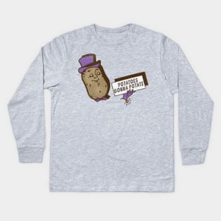 Potatin' Potato Kids Long Sleeve T-Shirt